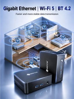 Soyo Mini Pc Y5 Plus Intel Core I7 4Th Gen 8Gb Ram 128Gb Rom Windows 11 Pro Wifi Bt4.2 Mini Desktop Computer Hd Graphics HDMI Display Rj45 Lan Usb3.0 Silent Cooling Home Office Business Portable Mini Host