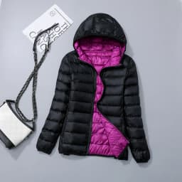 New Casual 90% Ultra Light White Duck Down Jacket Women Autumn Winter Warm Double sided Coat Lady Plus Size Female Hooded Parka