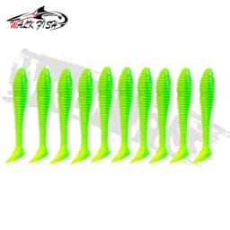 WALK FISH 10PCS 4.5cm-7.5cm Soft Plastic Fishing Lure Worm Baits Jigging Wobbler Fishing Lures Swimbaits for Saltwater Fishing