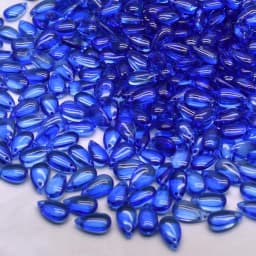 8x14mm 30/60Pcs Water Drop Shape Czech Glass Beads DIY Jewelry Findings Water Drop Glass Loose Beads for Jewelry Making Necklace