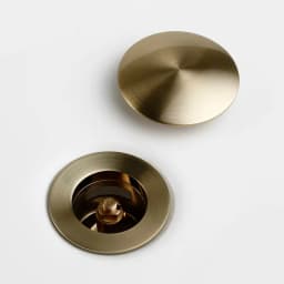 Bathroom Sink Drain Wash Basin Drainer Waste Pipe Sink Plug Pop-Up Button Luxury Brush Gold Brass Material Matt Black Rose