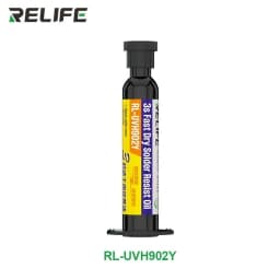 RELIFE RL-UVH902 10CC 3S Nano Solder Mask for Mobile Phone Repair Jumping Wire UV Quick Dry Curing Welding Paste Flux Oil