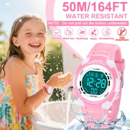Socico Outdoor Sports Multifunctional Waterproof Large Screen Display Luminous LED Digital For Girl Boy Fashion Silicon Watch
