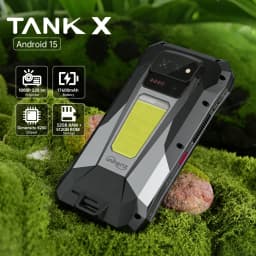 Unihertz Tank X Rugged Phone by 8849 Support 1080P Projector 220 Lumens Android 15 5G 17600mAh 32GB 512GB Dimensity 8200 50MP