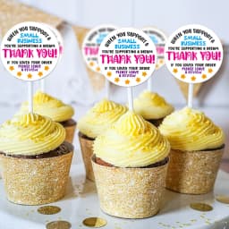 500 PCS Please Leave a Review Cute Small Business Stickers,Thank You Sticker for Bakeries Packaging Envelope Seals