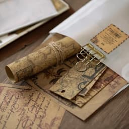 10 Pcs Large Size Junk Journal Paper Retro Map Material for DIY Scrapbooking Collage Album Week Diary Decoration Background