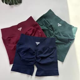 Keep That Pump 2 Piece Seamless Leggings with Recoil Scrunch Shorts Yoga Short Sleeve Women's Gym Tight Hip Workout Short