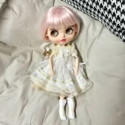 HOUZIWA Blyth Doll Accessories Black Brown Wigs Short
