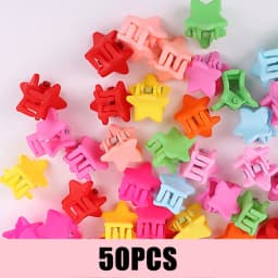 50PCS/Set Cute Hair Claws Small Size Mini Hairpin Hair Clips For Girls Korean Side Clip Bangs Clip Women Sweet Hair Accessories