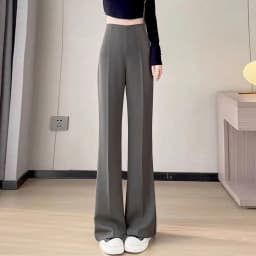 Sexy Trousers Woman Solid High Waist Tailoring Womens Pants Zipper Office Work Clothing Khaki Classic Vintage Casual Cotton Hot