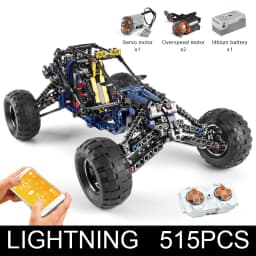 Mould King 18018 Technical Car Toys The MOC-3028 APP&RC Motorized Blue Lightning Buggy Model Building Blocks Bricks Kids Gifts