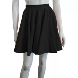 Plus Size Sweet Girl A-Line Goth Skirts Casual PVC Bottoms High Waist Faux Latex Slim Fit Mini Skirt Women Solid Sexy Club Skirt