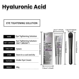 Instant Eye Care Cream With Brush Lasting Moisturizing Firming Smoothing Fine Lines Anti-Aging Eye Bag Removal Skin Care