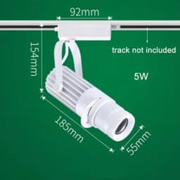 Theater Stage Zoom Spotlights, LED Focus Logo Projector Track Lights,Industrial Gobo Lights for Company Restaurant Store Wedding