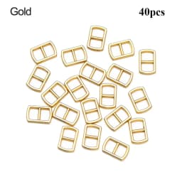 20/40pcs 4.5mm Mini Metal Tri-glide Belt Buckle Doll Bags Buckles DIY Doll Clothes Ultra-small Buttons Shoes Sewing Accessories