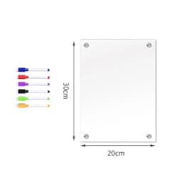 Magnetic Transparent Acrylic Week Plan Message Board Scratchable Magnetic Refrigerator Sticker