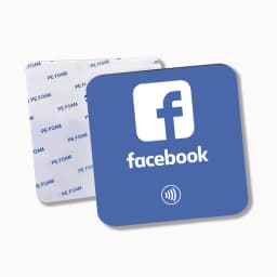 Big Size Square Instagram NFC plate Sign NFC Social Media Plate for Barber Shop  Eyelash Nail Shop Decoration