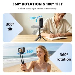 Flymile Metal Tripod for Insta360 Ace Pro 2 X6 X5 Accessories Camera Rotatable Quick-release Mount Tripod Magnetic Bracket Grip