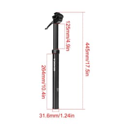 Bike Seat Dropper 125mm Manual Control External Routing Quick Adjust Aluminum Alloy Hydraulic Dropper Post Riding Bike Supplies