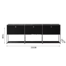 Living Room Cabinet Sideboards Coffee Table Tv Stand Storage Cabinet Corner Metal Storage Display Customizable Modular Furniture