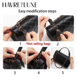 Cowhide Top Handle Strap Replacement Handbag Short Handle For Classic Flap CF Bag DIY Modification Accessories