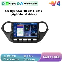 Podofo Android Car Multimidia Player For Hyundai I10 2014-2017 Auto Radio GPS Navigation Carplay Touch Screen NO 2DIN DVD