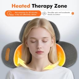 3-in-1 Neck Massager Pillow with Heating & Cervical Traction, Ergonomic Cervical Pillow for Neck Pain Relief Neck Pillow