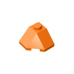Gobricks GDS-802 ROOF TILE 2X2X1 45 DEGR.-BOT.45DEGR. compatible with lego 13548 children's DIY Educational Building Blocks Tech