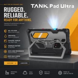 Unihertz 8849 Tank Pad Ultra Rugged Tablet Projector 16GB+512GB 10.95 inch Android 15 Dimensity 8200 Octa Core 5G Large Battery