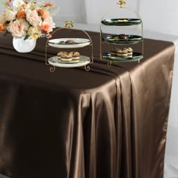 Reusable Satin Tablecloth Wedding Mariage Party Decoration Polyester Picnic Countryard Birthday Christmas Table Cloth White/Blue