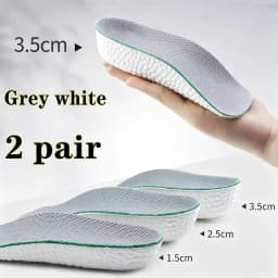 Memory Foam Height Increase Insoles for Men Women Shoes Flat Feet Arch Support Orthopedic Insoles Sneakers Heel Lift Shoe Pads