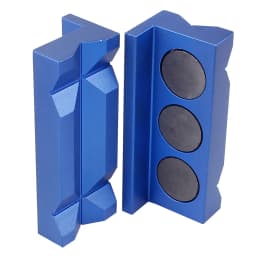 MUGE-Aluminum Magnetic Vise Jaw Protective Inserts Magnetized Line Separator Soft Jaw Insert For AN Fitting EM1043
