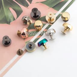 50-200pcs 8 colors 11mm 13mm Solid Cast Stud DIY Bag Bottom Rivets In Screws,Bags Handbags Purse Feet Studs Accessories
