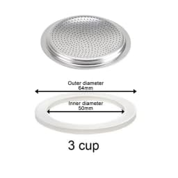 Coffee Silicone Ring Italian Moka Pot Flexible Washer Gasket Ring Coffeeware Replace For Cups Moka Pot Espresso Coffee Makers