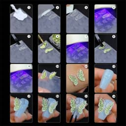 Versatile Art Mold for DIY Decorations Art Decorations Nails DIY Silicone Templates Nails Carving Moulds