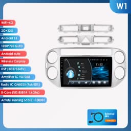Hizpo 2 Din Android Auto Radio For VW Volkswagen Tiguan 1 NF 2006-2016 Carplay Car Multimedia GPS 2din Autoradio Head Unit Navi