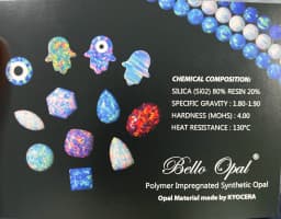 3mm-8mm Round Opal Beads With Full Hole Gemstones 78 Colors Synthetic Stones For Jewelry Making