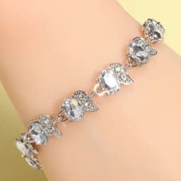 Water Drop Silver Color Bracelet Women\'s Extended 8 Color Zircon Gift Fashion Bracelet
