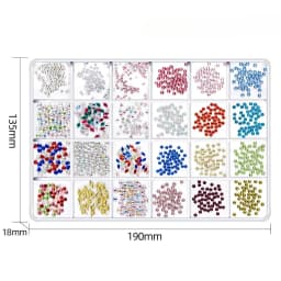 1350pcs Tooth Gem Kit Various Shapes Fashionable Teeth Jewelry Gem Personalized Dental Decoration for Girls Boys Party Decor