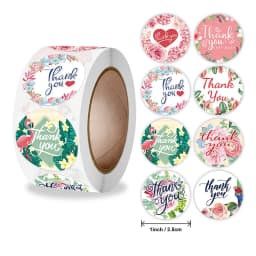500pcs Handmade with Love Stickers Baking Label Wedding Sticker Party Label Decoration Envelope Seal Stationery Black Sticker