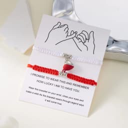 2Pcs/Set Romantic Heart Magnetic Attract Couple Bracelet For Women Men Fashion Braided Rope Matching Bracelet Friendship Jewelry