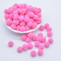 100Pcs 10mm Colorful Elastic Mesh Chiffon Ball for DIY Children Headwear Bow Accessories Handmade Baby Clothes Hat Shoes Decor