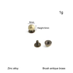 30/100/200PCS 8-20mm Mushroom Dome Bolt Metal Round Button Rivets For Handbag Clothing Decoration Screw Back Studs Accessories