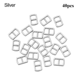20pcs Newest 4.5mm Mini Ultra-small Metal Tri-glide Belt Buckle Doll Bags Buckles Doll Clothes Buttons Shoes Sewing Accessories