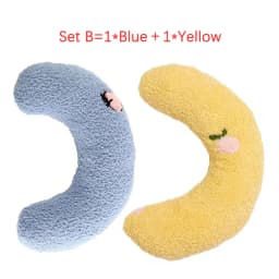 Cute Dogs Cats Little Pillows U-Shaped Neck Protector Pets Deep Sleep Pillow for Puppy Kitten Soft Fluffy Calming Toys Washable