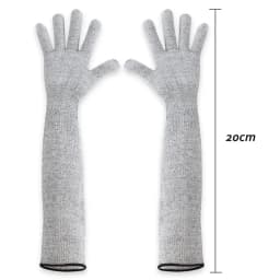 1/2PCS Level 5 HPPE Safety Sleeves Anti Cut Arm Puncture Gloves Cutting Resistant Bracers Protector Household Breathable Gloves