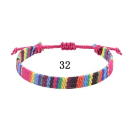 Woven Ethnic Nepal Bracelet Boho Women Men Fabric Thread Rope Hand Wrist Strap Weave Braid Wristband Luck Friendship Knot Bangle