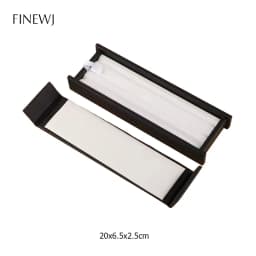 Jewelry Gem Stone Display Holder Loose Diamond Storage Case V Groove Jar Gemstone Size Selecting Tray White Leather Grey Velvet