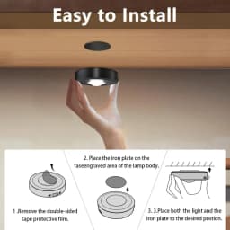 RGB 12 Color Night Light Wireless Remote Control Type-c Rechargeable Light Powered Cabinet Light for Kitchen Wardrobe Bedroom