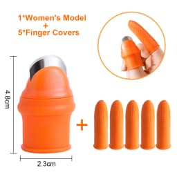 Silicone World 5PCS Silicone Finger Protector Sleeve Cover Anti-cut Heat Resistant Anti-slip Fingers Cover For Kitchen Tools